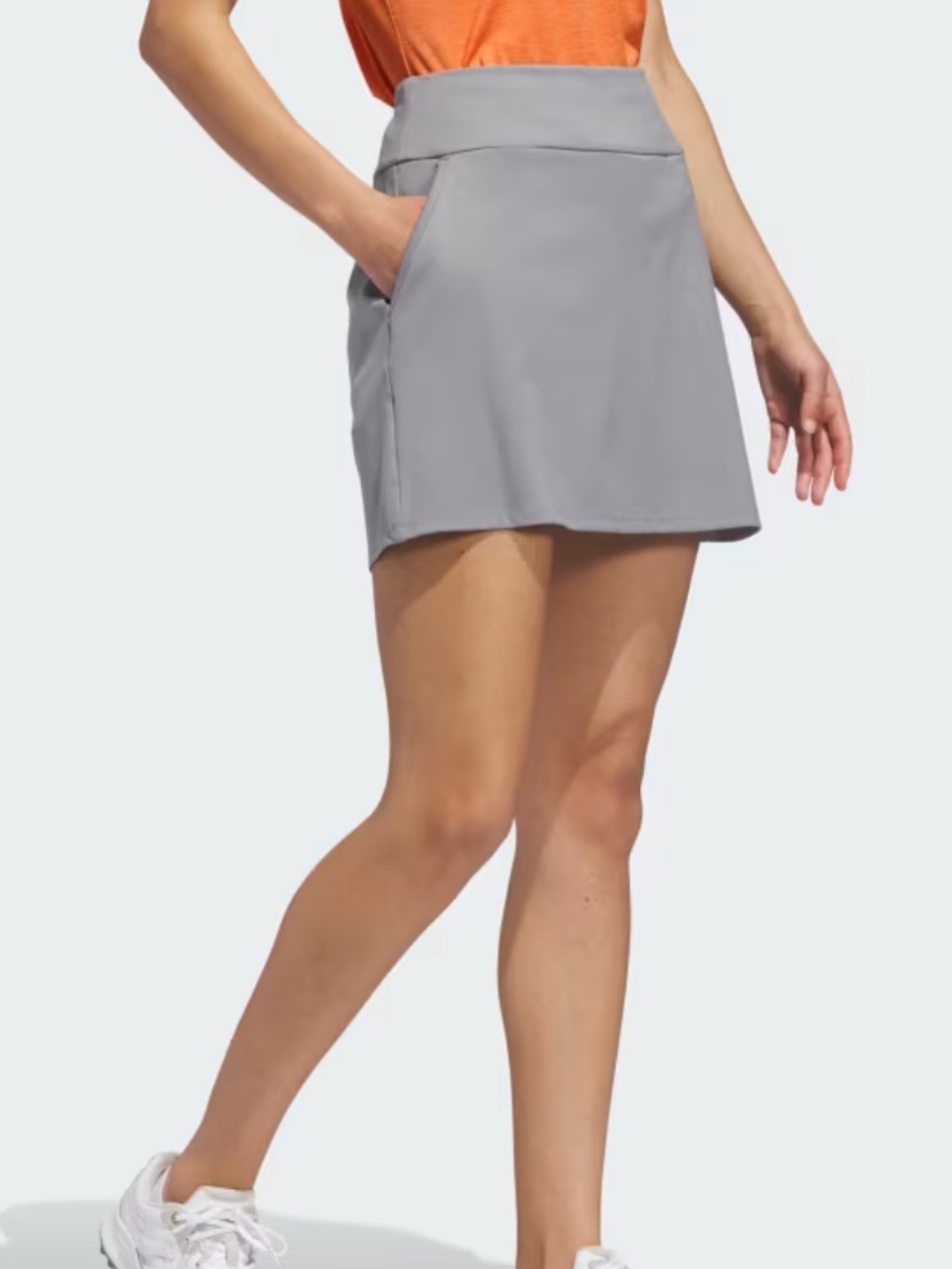Adidas Ultimate365 Solid Knit Skort - Gray